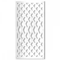 SIVIGLIA - Pannello traforato in PVC - spessore 10mm Misura: 98x198 cm, Colore: bianco