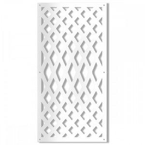 SIVIGLIA - Pannello traforato in PVC - spessore 10mm Misura: 98x198 cm, Colore: bianco