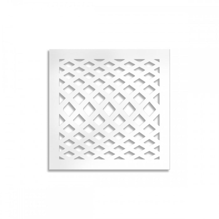 SIVIGLIA - Pannello traforato in PVC - spessore 10mm Misura: 48x48 cm, Colore: bianco