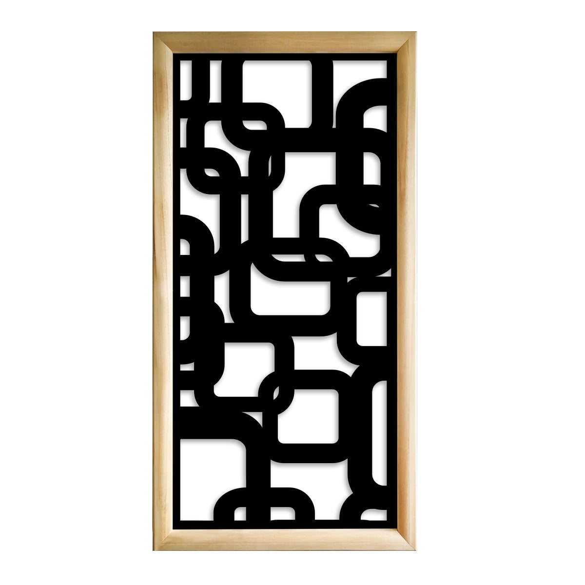 SMART - Moduli Decorativi in Legno e PVC Colore: nero, Misura: 47x94 cm