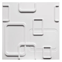 SMART Bianco - Pannello Parete In PVC A Rilievo 3D - 50cmX50cm - 1 Pz