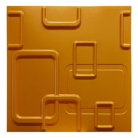 SMART giallo-metal-opaco - Pannello parete in PVC a rilievo 3D - 50cmX50cm - 1 Pz