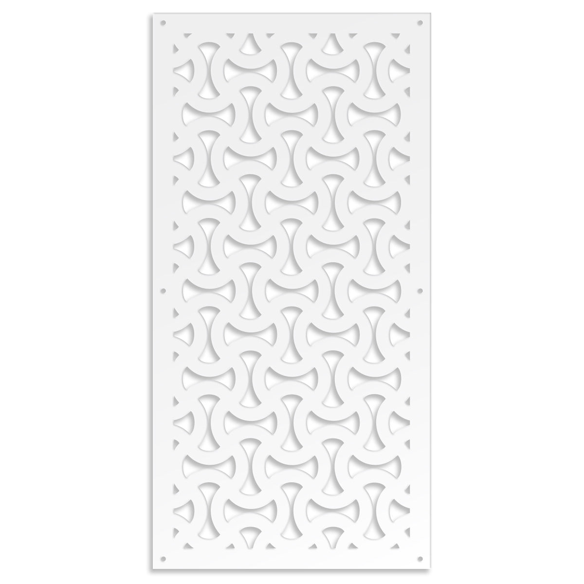 SNAKE - Pannello in PVC traforato - Parasole Colore: bianco, Misura: 50x150 cm