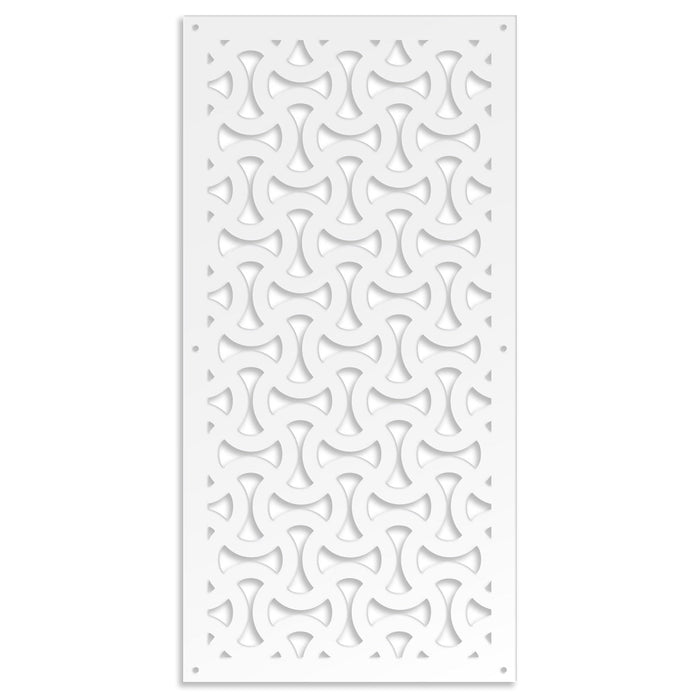 SNAKE - Pannello in PVC traforato - Parasole Colore: bianco, Misura: 50x150 cm