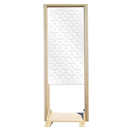 SNAKE - Separè - Paravento modulabile - 70x190cm - in Legno e PVC Colore: bianco