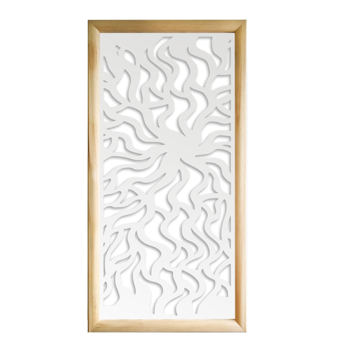 SPLASH - Moduli Decorativi in Legno e PVC Colore: bianco, Misura: 73x148 cm