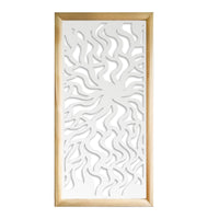 SPLASH - Moduli Decorativi in Legno e PVC Colore: bianco, Misura: 73x148 cm