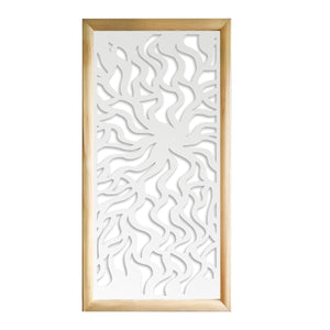 SPLASH - Moduli Decorativi in Legno e PVC Colore: bianco, Misura: 73x148 cm