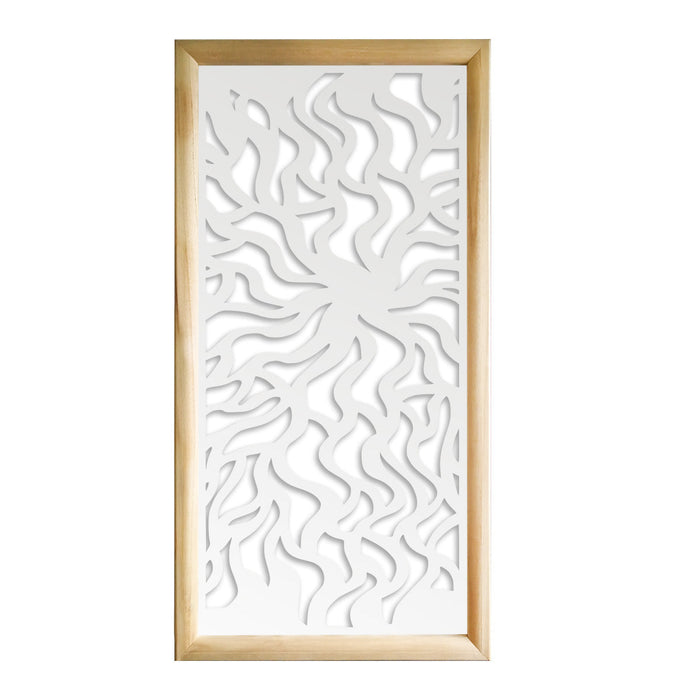 SPLASH - Moduli Decorativi in Legno e PVC Colore: bianco, Misura: 47x94 cm