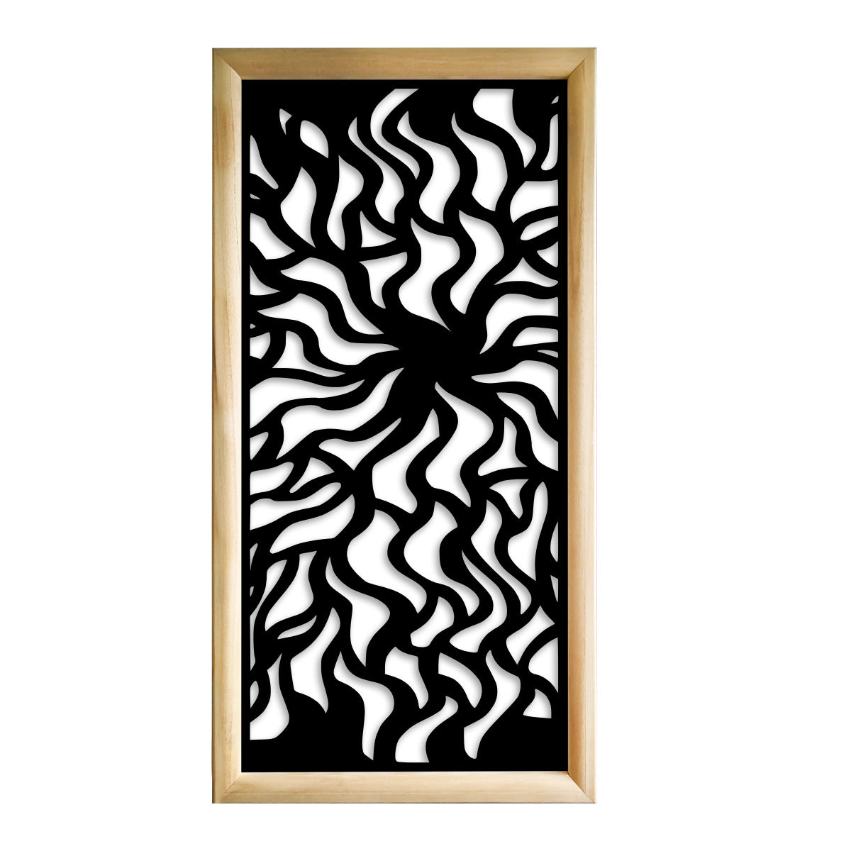 SPLASH - Moduli Decorativi in Legno e PVC Misura: 47x94 cm, Colore: nero