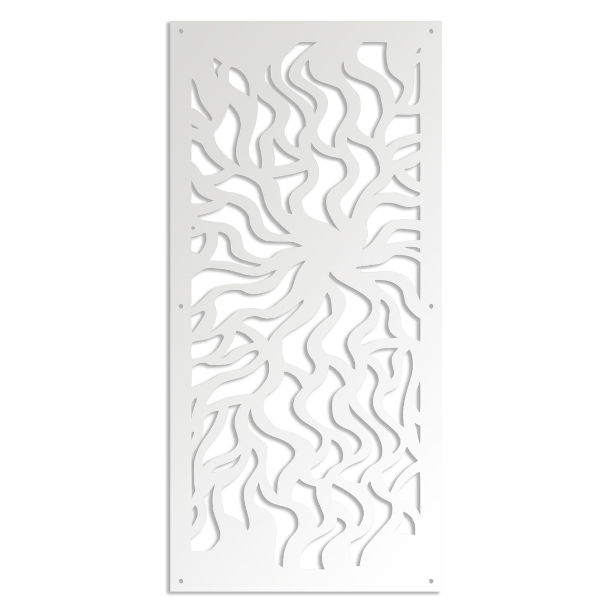 SPLASH - Pannello in PVC traforato - Parasole Misura: 98x198 cm, Colore: bianco