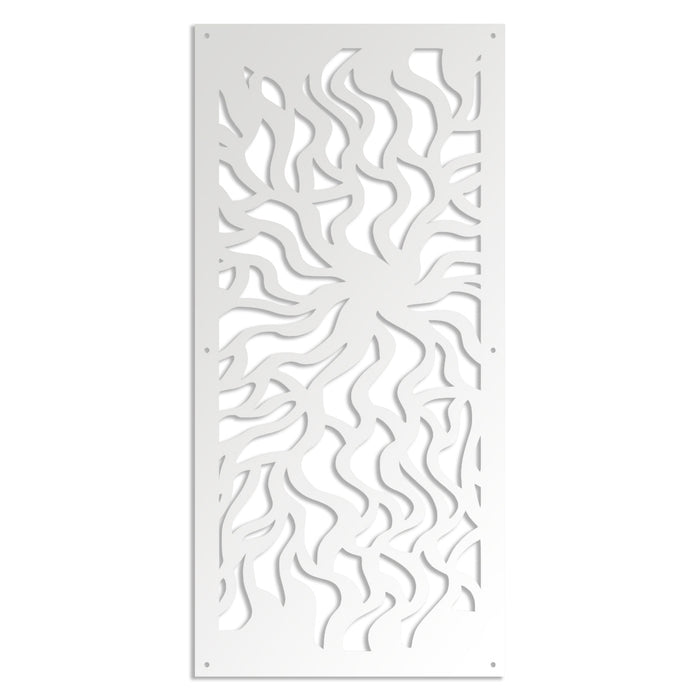 SPLASH - Pannello in PVC traforato - Parasole Misura: 98x198 cm, Colore: bianco