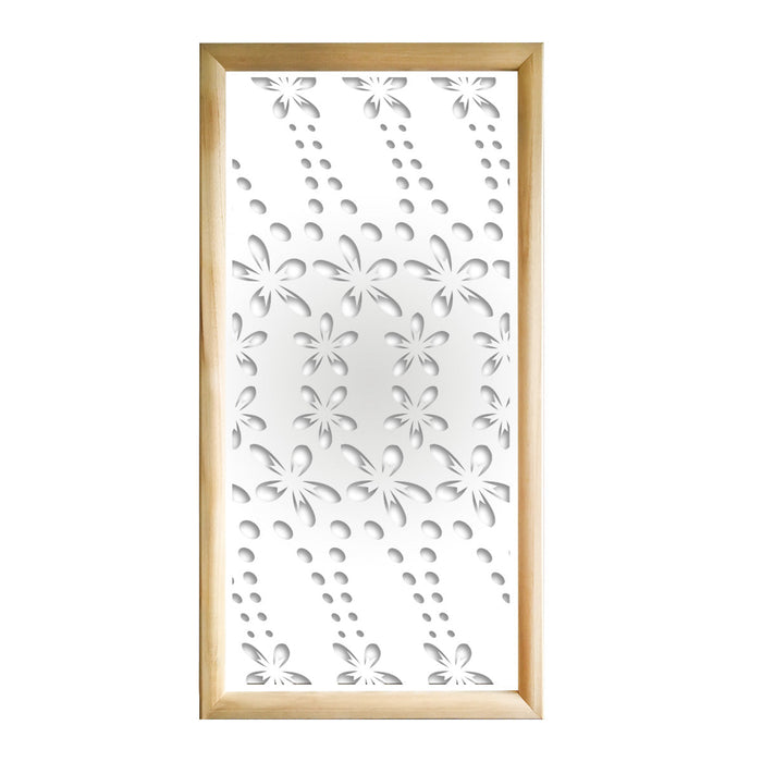 SPRING - Moduli Decorativi in Legno e PVC Colore: bianco, Misura: 73x148 cm