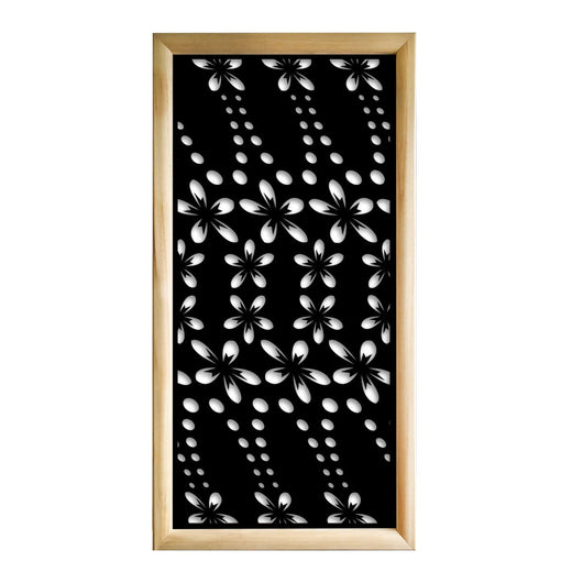 SPRING - Moduli Decorativi in Legno e PVC Colore: nero, Misura: 73x148 cm