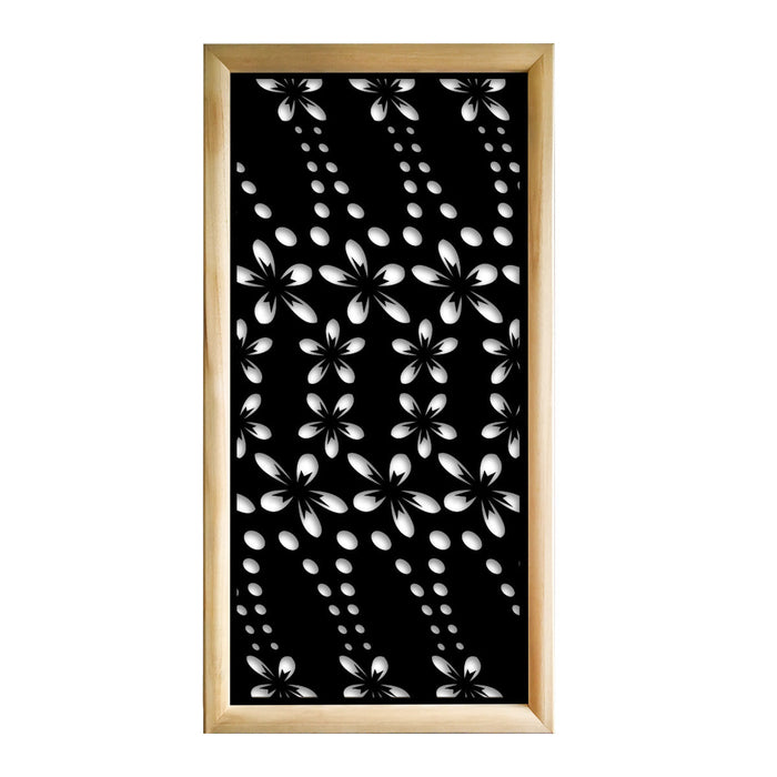 SPRING - Moduli Decorativi in Legno e PVC Colore: nero, Misura: 73x148 cm