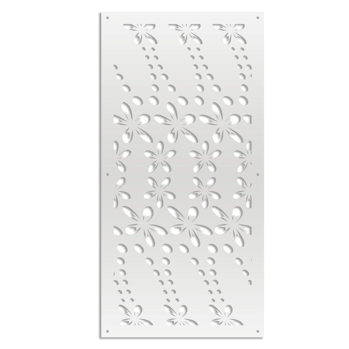 SPRING - Pannello in PVC traforato - Parasole Colore: bianco, Misura: 73x148 cm