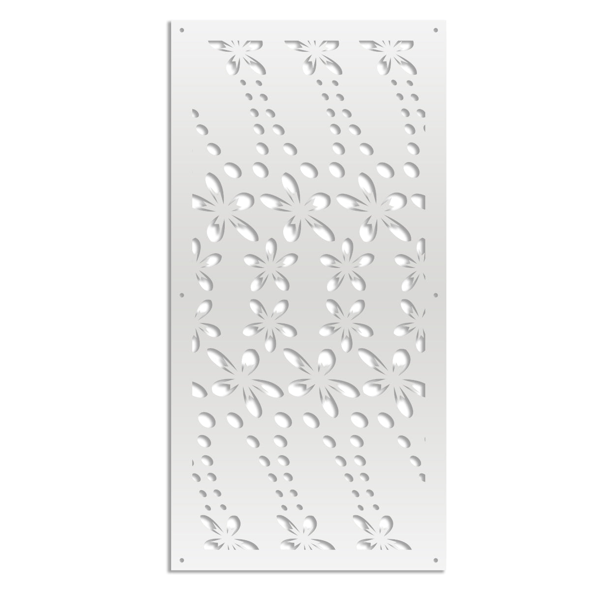 SPRING - Pannello in PVC traforato - Parasole Misura: 98x198 cm, Colore: bianco