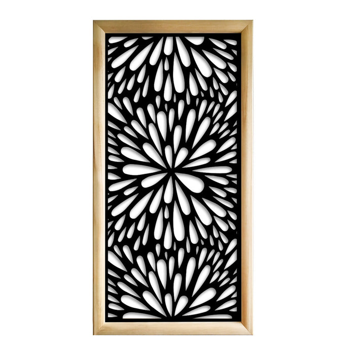 SQUIRT  - Moduli Decorativi in Legno e PVC Colore: nero, Misura: 73x148 cm