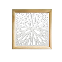 SQUIRT  - Moduli Decorativi in Legno e PVC Misura: 98x98 cm, Colore: bianco