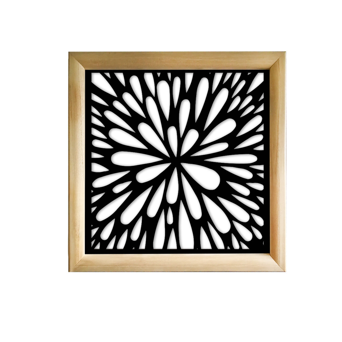 SQUIRT  - Moduli Decorativi in Legno e PVC Colore: nero, Misura: 73x73 cm