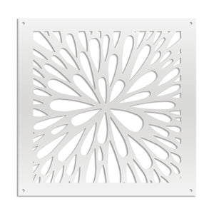 SQUIRT - Pannello in PVC traforato - Parasole Colore: bianco, Misura: 73x73 cm