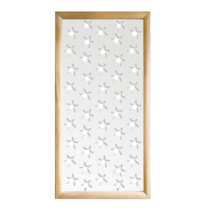 STARFISH - Moduli Decorativi in Legno e PVC Misura: 73x148 cm, Colore: bianco