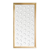 STARFISH - Moduli Decorativi in Legno e PVC Misura: 47x94 cm, Colore: bianco