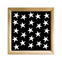 STARFISH - Moduli Decorativi in Legno e PVC Colore: nero, Misura: 73x73 cm