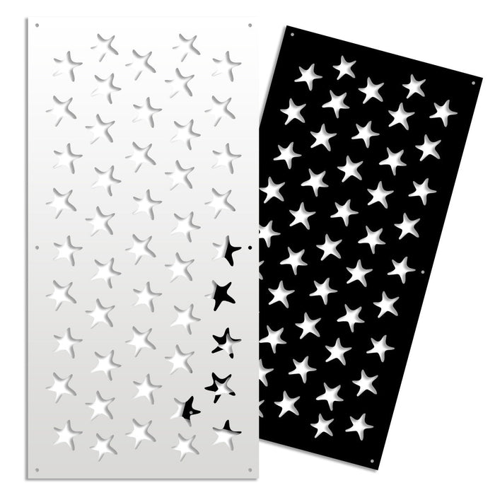 STARFISH - Pannello in PVC traforato - Parasole Colore: nero, Misura: 50x150 cm