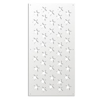 STARFISH - Pannello in PVC traforato - Parasole Misura: 73x148 cm, Colore: bianco