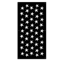 STARFISH - Pannello in PVC traforato - Parasole Colore: nero, Misura: 98x198 cm