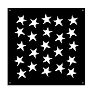 STARFISH - Pannello in PVC traforato - Parasole Colore: nero, Misura: 73x73 cm