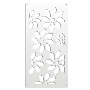 SUNFLOWERS - Pannello in PVC traforato - Parasole Misura: 73x148 cm, Colore: bianco