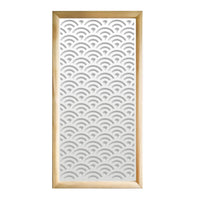 SUNNY - Moduli Decorativi in Legno e PVC Colore: bianco, Misura: 47x94 cm