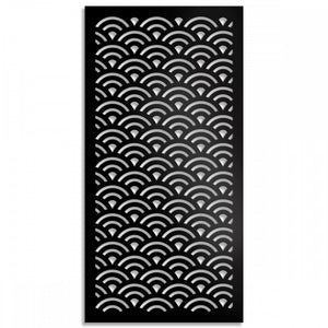 SUNNY - Pannello in PVC traforato - Parasole Misura: 47x94 cm, Colore: nero