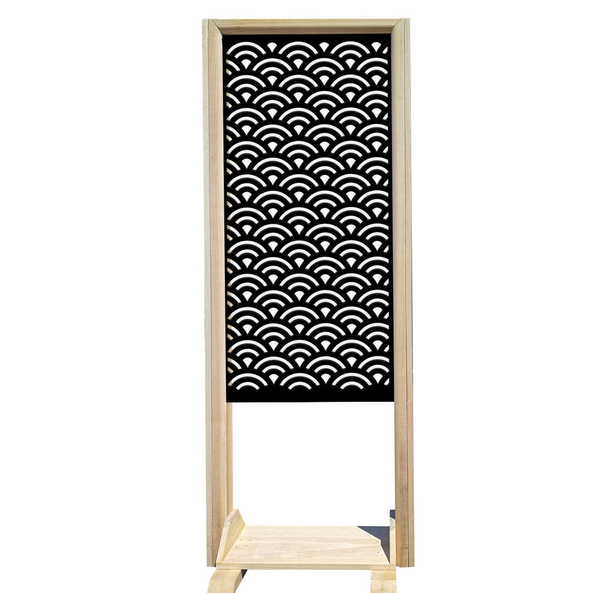SUNNY - Separè - Paravento modulabile - 70x190cm - in Legno e PVC Colore: nero