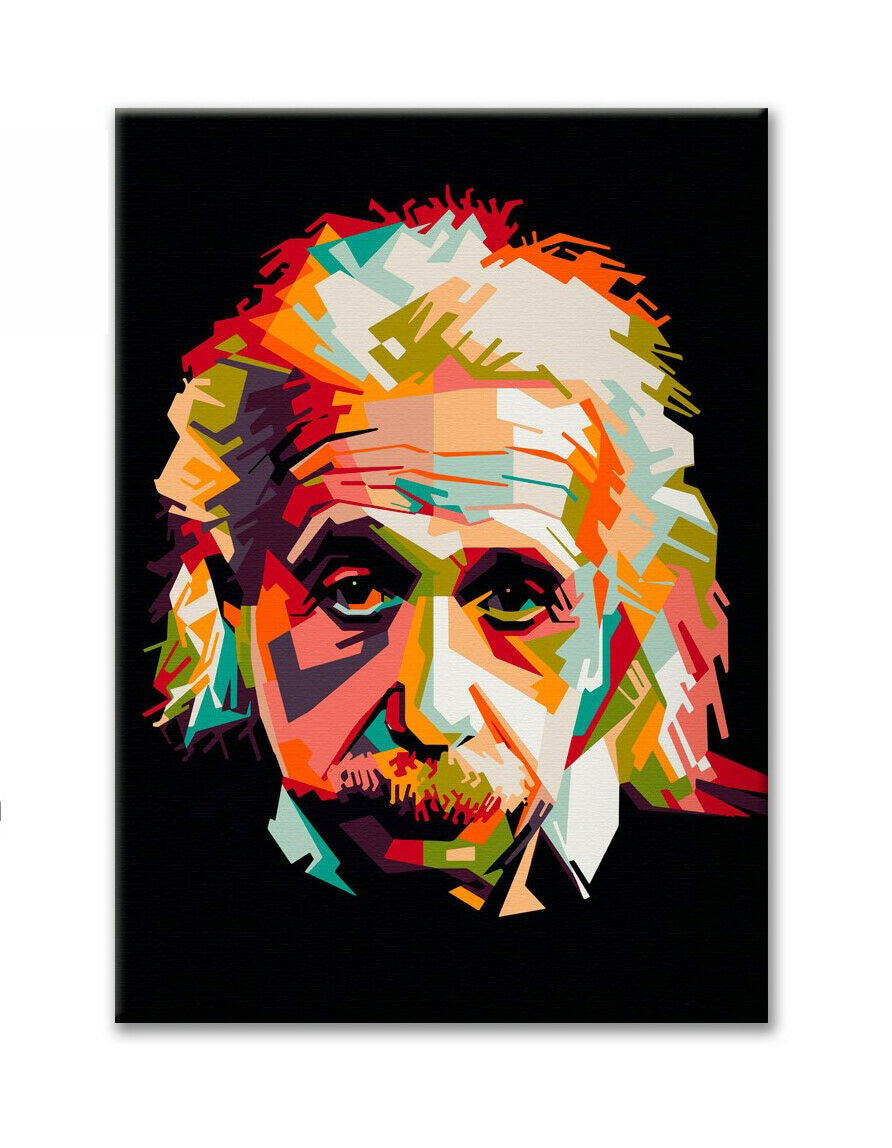 Tela arredo ALBERT EINSTEIN pop art - stampa su tela in alta definizione Misura: 100x140 cm