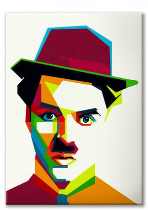 Tela arredo CHARLIE CHAPLIN pop art, - stampa su tela in alta definizione Misura: 50x70 cm