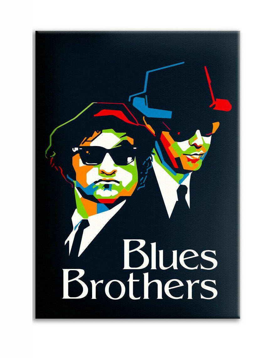 Tela arredo The Blues Brothers pop art - stampa su tela in alta definizione Misura: 70x100 cm