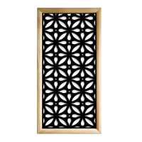 TELLY - Moduli Decorativi in Legno e PVC Colore: nero, Misura: 47x94 cm