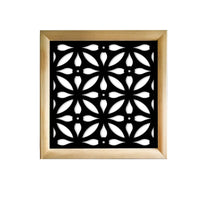 TELLY - Moduli Decorativi in Legno e PVC Misura: 73x73 cm, Colore: nero