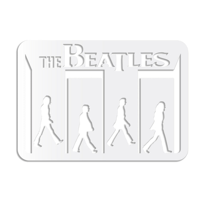 THE BEATLES ABBEY ROAD - Quadro moderno in pvc solido 68 x 48 cm Colore: bianco