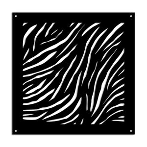 TIGER - Pannello in PVC traforato - Parasole Colore: nero, Misura: 48x48 cm