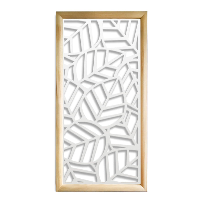 TROPICA - Moduli Decorativi in Legno e PVC Colore: bianco, Misura: 47x94 cm