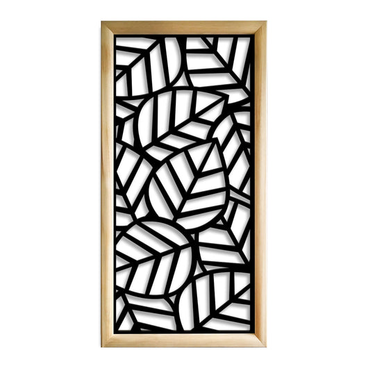 TROPICA - Moduli Decorativi in Legno e PVC Colore: nero, Misura: 47x94 cm