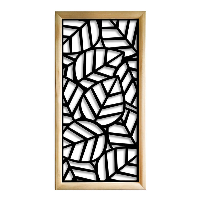 TROPICA - Moduli Decorativi in Legno e PVC Colore: nero, Misura: 73x148 cm