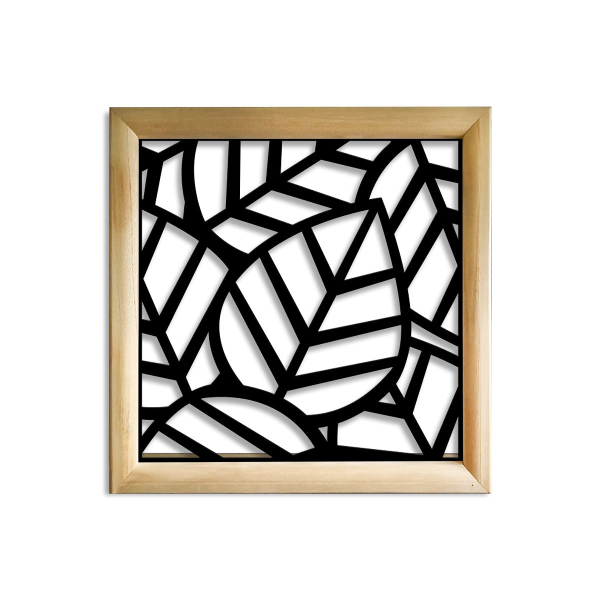 TROPICA - Moduli Decorativi in Legno e PVC Colore: nero, Misura: 48x48 cm