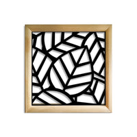 TROPICA - Moduli Decorativi in Legno e PVC Colore: nero, Misura: 48x48 cm