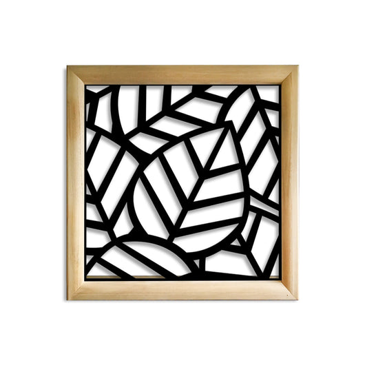TROPICA - Moduli Decorativi in Legno e PVC Colore: nero, Misura: 73x73 cm