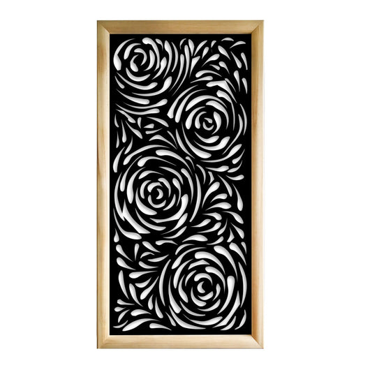 TYPHOON - Moduli Decorativi in Legno e PVC Colore: nero, Misura: 73x148 cm